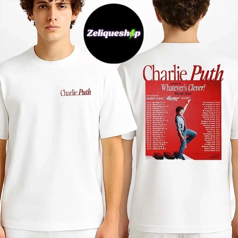 Charlie puth tour - Etsy 日本