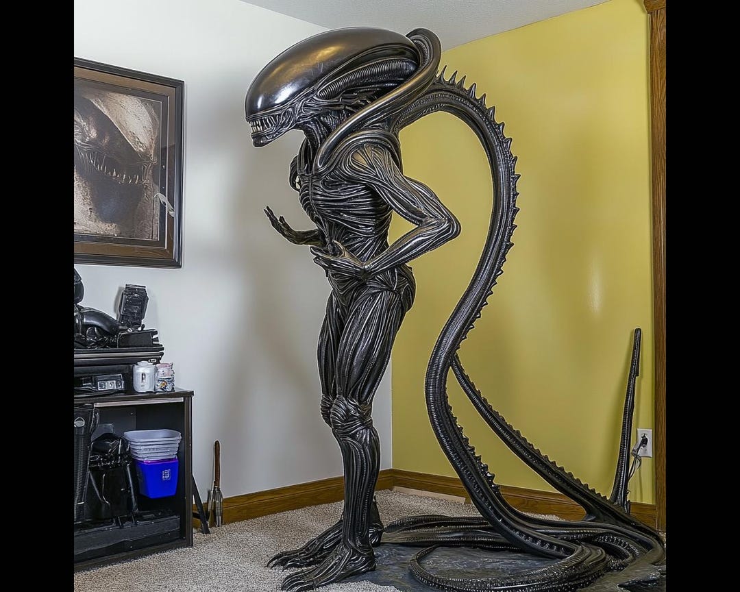 True Form Alien Figure 3d Printed Alien Life Size Figure | Xenomorph Figurine - Etsy Australia