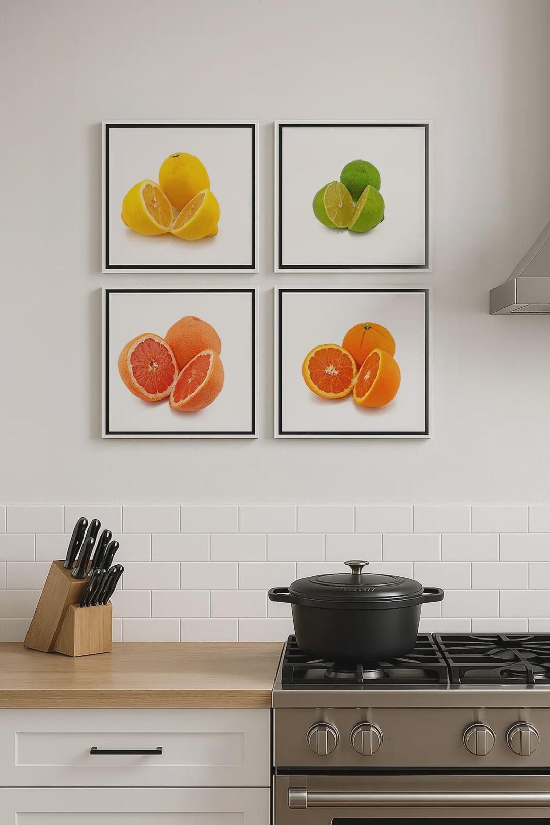 add a touch of nature to your kitchen with citrus... Citrus Art Print Set: Kitchen Wall Decor - Etsy