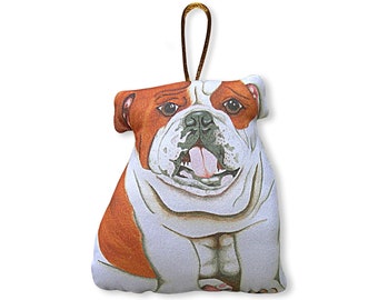 English Bulldog Ornament - Small Dog Pillow