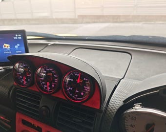 Painel de instrumentos triplo com tampa (60 mm) para Toyota MR-S / MR2 Spyder ZZW30