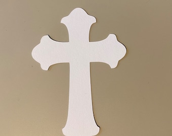 Paper Cross Cutouts: 6-Inch Cardstock Die Cuts, DIY Crafts (Set of 15)