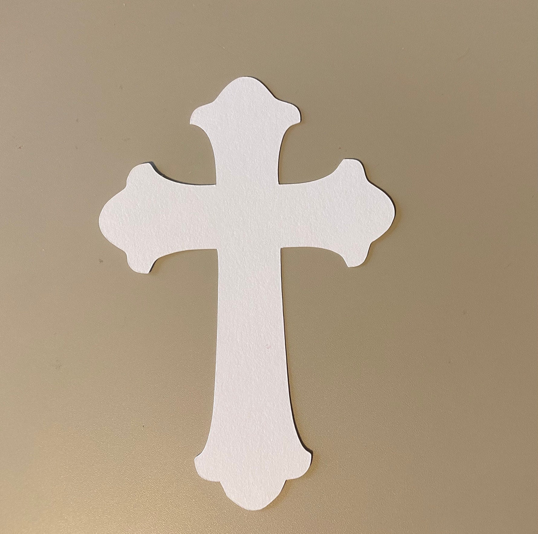 30 Paper Cross Die Cut 4 Inch Cross Cut Out Christmas Crafts 