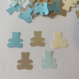 Teddy Bear Baby Shower Confetti Boy Baby Shower Bear Birthday Party Teddy Bear Confetti 100 Pieces