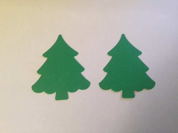 50 Christmas Tree Cut Outs, 2.5 inch Tree Die Cuts, Christmas Confetti, Tree Confetti, Christmas Party Decor, Holiday Confetti, Table Decor Il_570xn