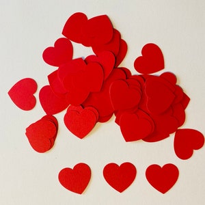 Heart Confetti, Valentine Confetti, Heart Cut Out, Heart Die Cuts, Valentine Party Confetti, Wedding Confetti 100 Pieces