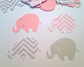 Elephant Baby Shower, Pink Gray Elephant, Elephant Cutout, Elephant Die Cut, Elephant Theme Il_170x135