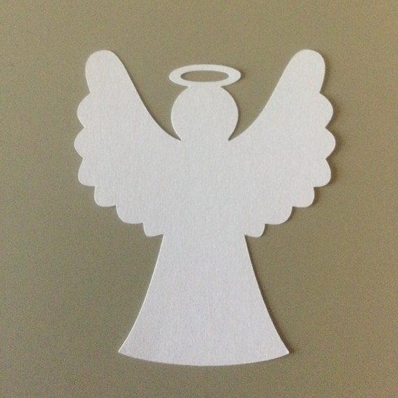 25 Paper Angel Die Cut 4 Inch Angel Tag Christmas Crafts Angel Die Cut Paper  Angels 