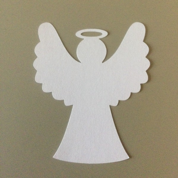 25 Paper Angel Die Cut 4 Inch Angel Tag Christmas Crafts Angel Die Cut Paper Angels