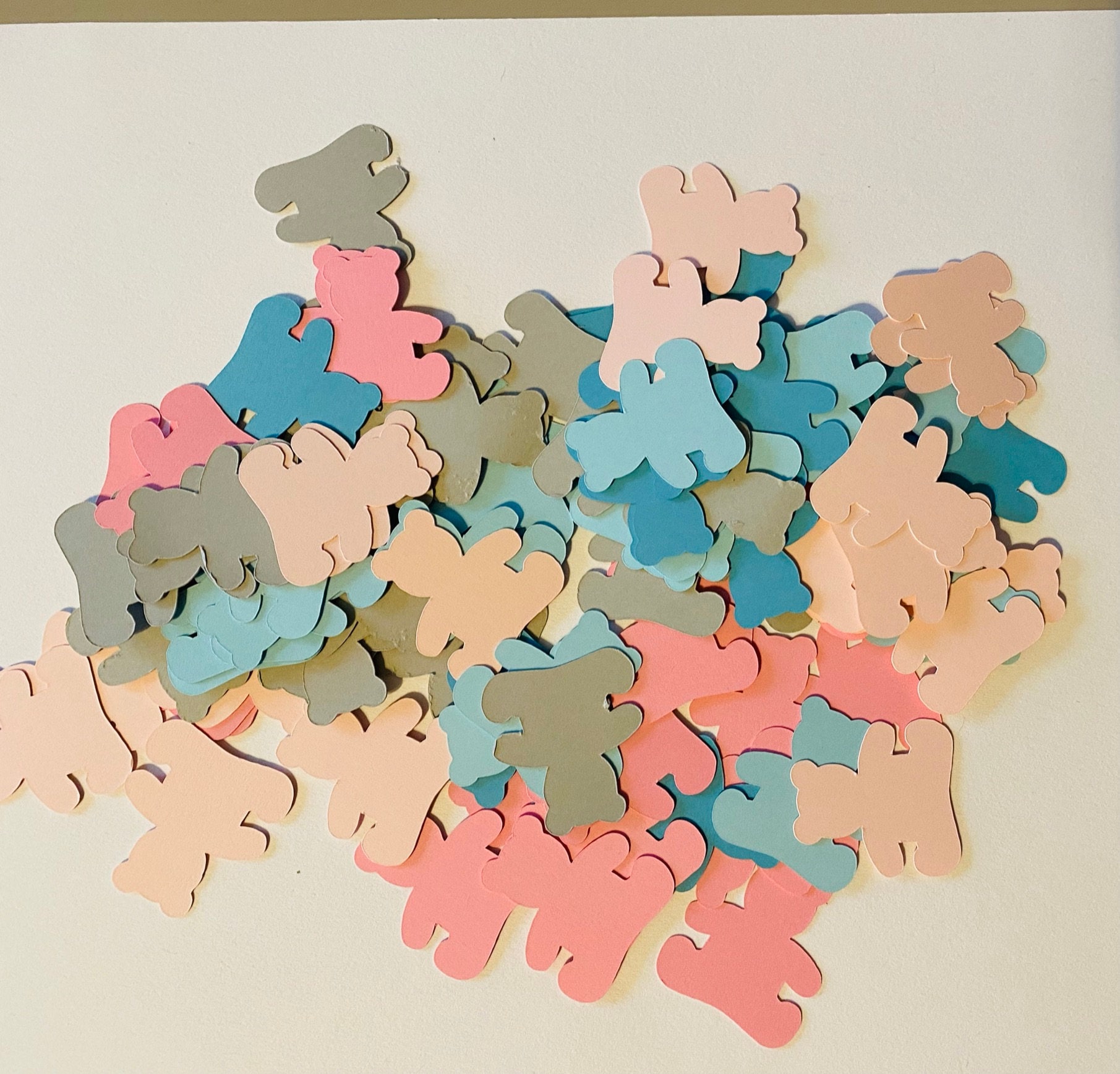 Teddy Bear Baby Shower Confetti Gender Reveal Baby Shower Bear Birthday Party Teddy Bear Confetti 100 Pieces Pink Blue