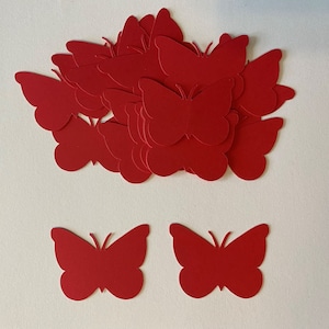 50 Paper Butterfly Die cuts Butterfly Cutout Butterfly Confetti Embellishments Scrapbooking Pick Your Color