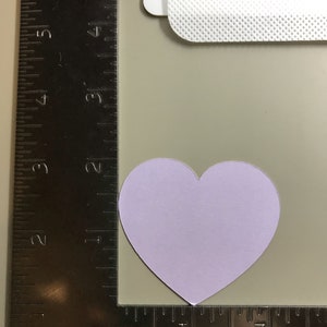 50 Purple Heart Die Cuts Valentine Cutouts 2 Inch Paper Die Cuts - Etsy