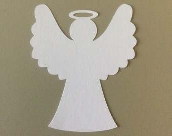 20 Paper Angel Die Cut 5 Inch Angel Tag Christmas Crafts Angel Die Cut Paper Angels