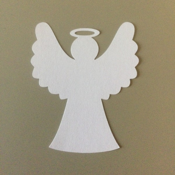 20 Paper Angel Die Cut 5 Inch Angel Tag Christmas Crafts Angel Die Cut Paper Angels