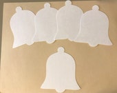 25 Bell Cut Outs, 4 inch White Bell Die Cuts, Christmas Confetti, Large Bell Confetti, Christmas Party Decor, Wedding Bells, Christmas Bells Il_170x135