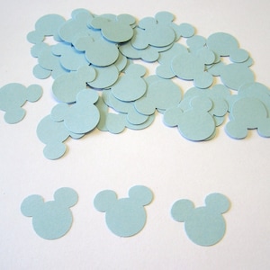 100 Mickey Mouse Confetti Die Cut Punch Cutout Embellishment Scrapbook