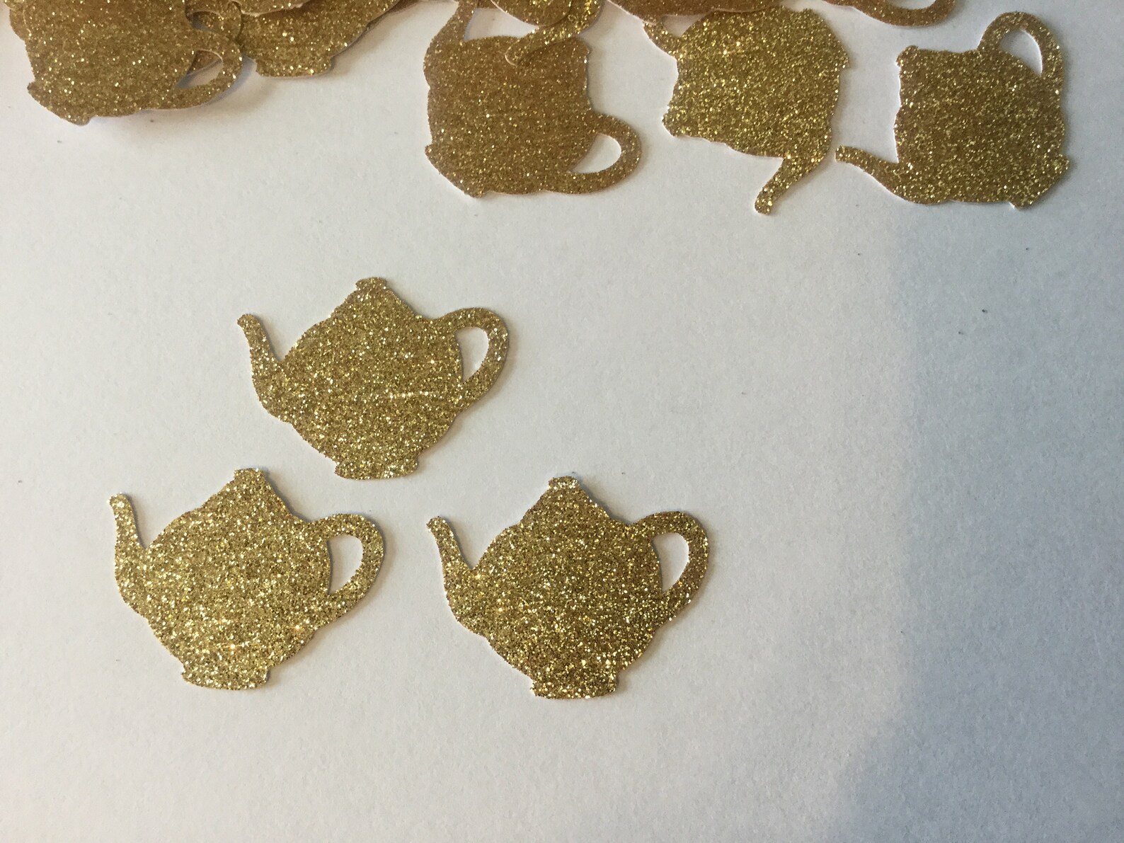 Gold Glitter Teapot Confetti Table Confetti Tea Party Etsy