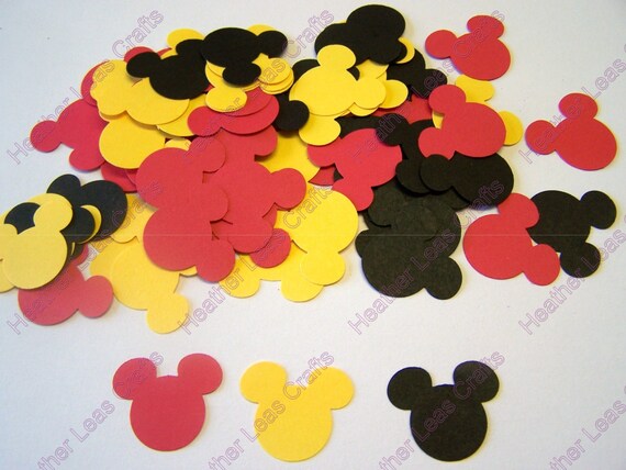 thumbnail image 2 of Mickey Mouse Confetti - 120 Pieces, Die-Cut Paper Shaped Confetti, Multicolor 2 of 5