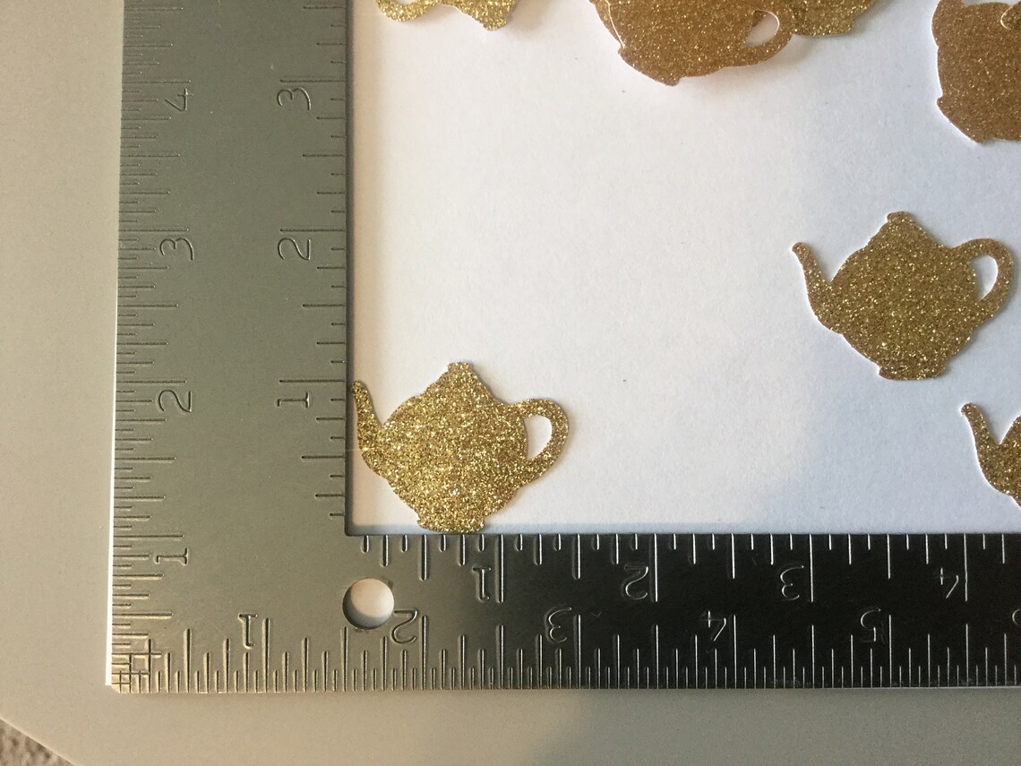 Gold Glitter Teapot Confetti Table Confetti Tea Party Etsy