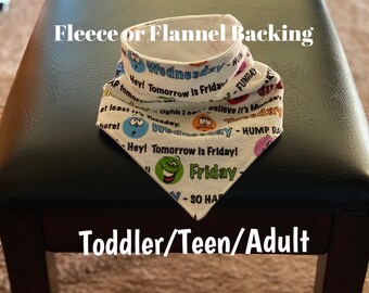 days of the week bibs