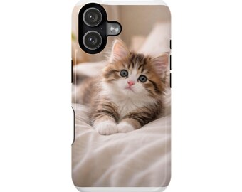 Estuche resistente a impactos con ilustración de gato