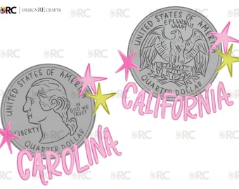 Heads Carolina Tails California PNG, diseño de camiseta de música country preppy, gráfico de boutique femenina, descarga de sublimación de festival de moda