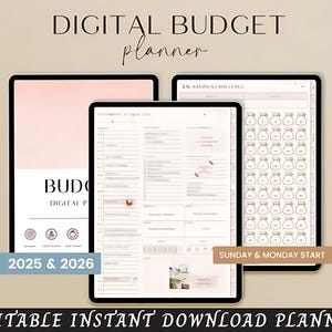 Minimale digitale budgetplanner | Financiële tracker voor iPad (pdf)