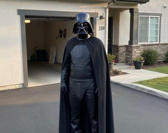 Handmade Star Wars Inspired Darth Vader Cosplay Costume | Full Suit with Robe & Cape.