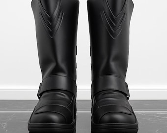 Darth Vader inspirierte Cosplay Stiefel - Sith Lord Kostüm Schuhe | Star Wars Motiv.