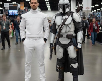 Mandalorian Inspired White Uniform Cosplay - Star Wars Agent Kallus Cosplay Costume