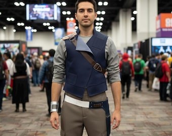 StarWars Inspired Jedi Survivor Cal Kestis Cosplay Costume - 3-Piece Complete Outfit Suit for