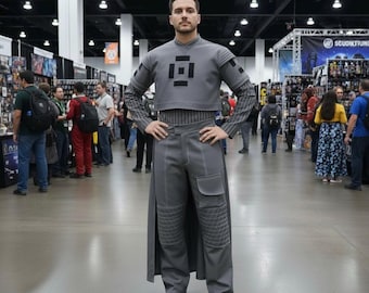 Star wars Inspired Flight Suit Grey Boba Fett Costume | Halloween Costume