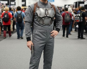 Star Wars Inspired Mandalorian Cosplay Costumes With Flak Vest Bounty Hunter 3 Piece Suit