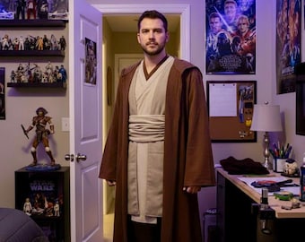 Obi-wan Kenobi StarWars inspired Cosplay Costumes | Mandalorian Jedi Flight Suit.