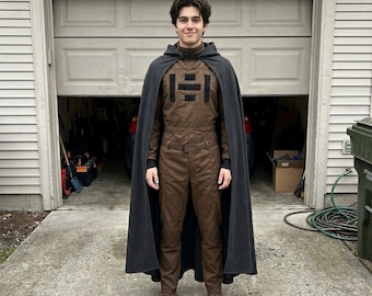Disfraz de Din Djarin inspirado en The Mandalorian - Traje de vuelo Mando con capa - Disfraz de cosplay de Star Wars.
