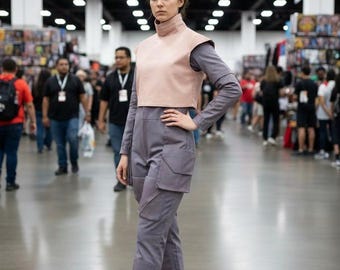 Star Wars Inspired Distressed Brown Boba Fett Flight Suit | Bounty Hunter Women Costume.