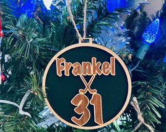 Adornos personalizados de la flota de Boston de PWHL, hechos a mano y grabados con láser