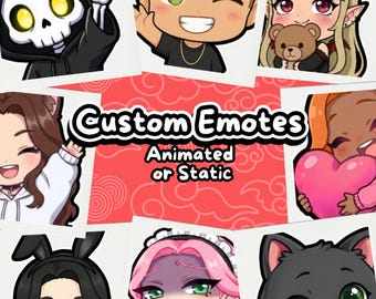 Custom Anime Emotes | Animated Twitch, Discord, Kick