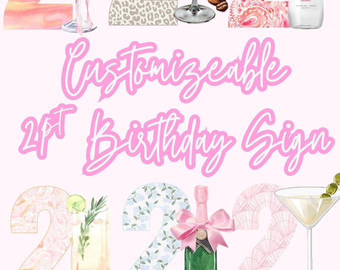 21st Birthday Sign - Etsy
