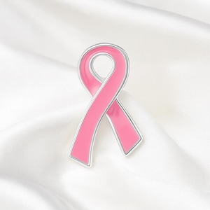 Pink Ribbon Breast Cancer Awareness Pins for Fundraising, Awareness Events, Gift Giving, Survivor Gifts.  Bulk Wholesale Packs