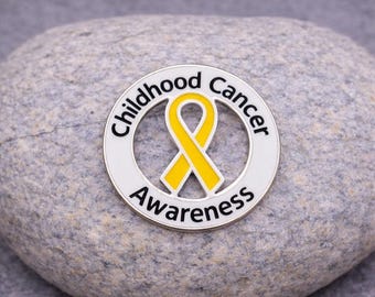 Childhood Cancer Gold Ribbon Pins - Childhood Cancer Awareness Fundraising, Cancer Events, Survivor Gifts - Bulk Wholesale Packs