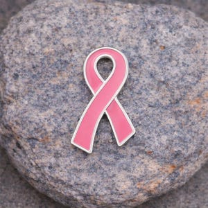 Pink Ribbon Breast Cancer Awareness Pins for Fundraising, Awareness Events, Gift Giving, Survivor Gifts.  Bulk Wholesale Packs