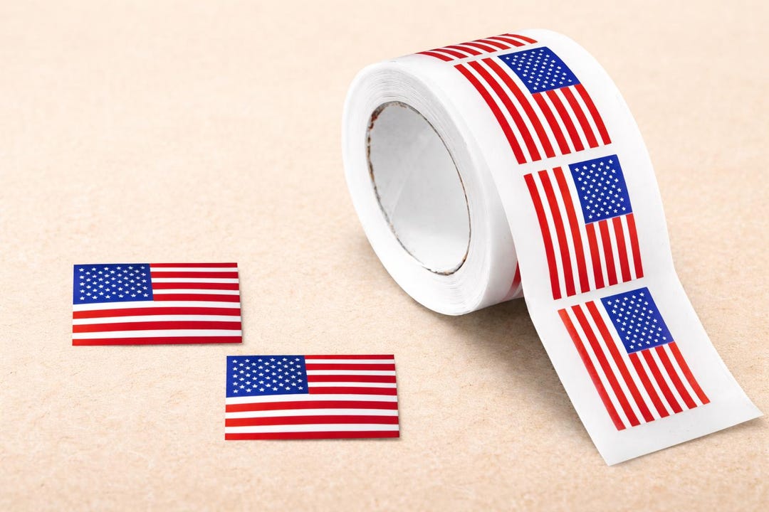 Small American Flag Stickers L 1