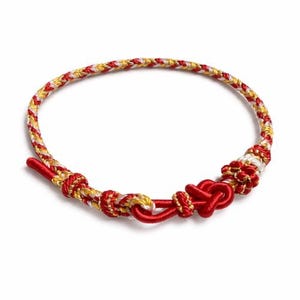 Pulsera de la suerte de hilo rojo, ajustable, con nudo de flor de durazno, amuleto de protección, regalo para parejas, hecha a mano para él y para ella.