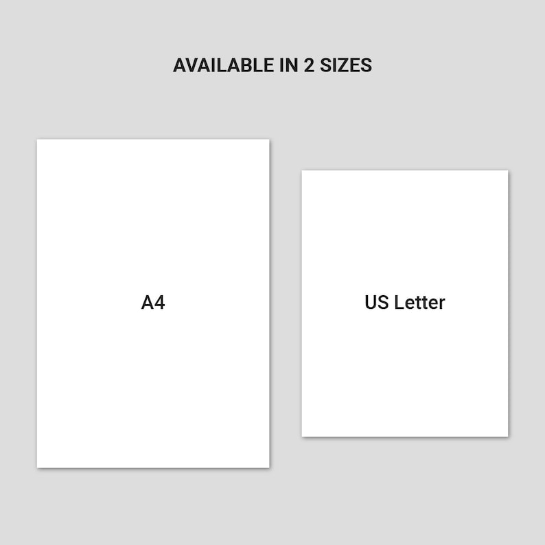 Habit Tracker Printable PDF | A4 & US Letter Planner - Etsy
