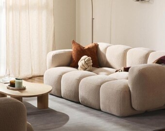 Hand Tufted Gray Wool Rug – Modern Minimalist Cut Pile Carpet