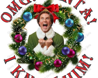 santa i know him jumper