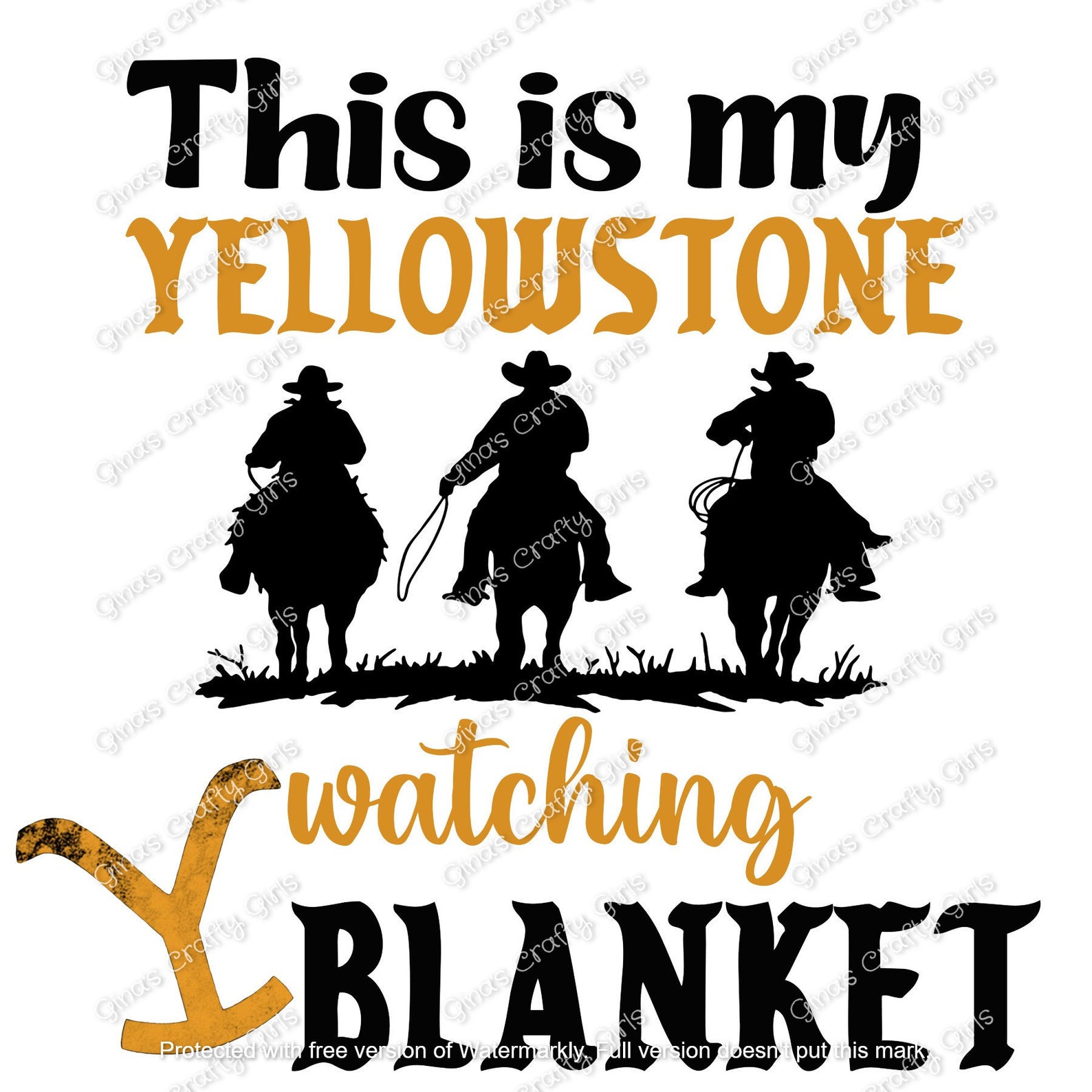 This Is My Yellow Stone Watching Blanket PNG Digital Download | Etsy