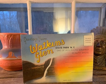 Watkins Glen Postcard Book | Vintage Souvenir New York