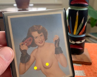 Vintage pinup wallet | nude photo 50’s pinups